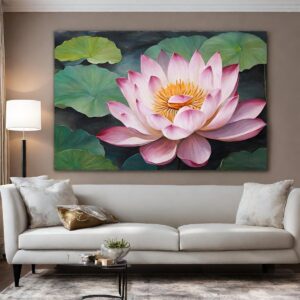 quadro flor de lotus para serenidade