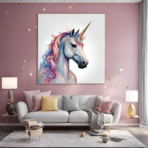 quadro unicornio para magia